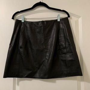 Vince leather skirt
